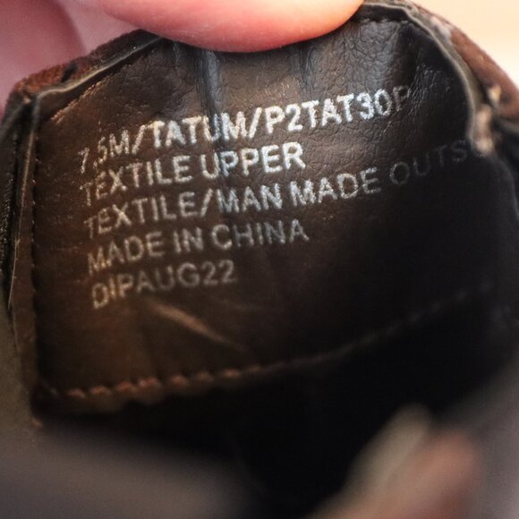 Sincerely Jules Lug Sole Brown Ankle boots Size 7.5 - Picture 8 of 10